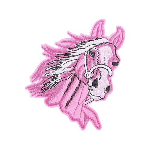 Ponys Bestickte Flecken Pferdekopf Nähflecken Eisen Auf Flecken Applique Flecken Auf Flecken Für Kleiderbeutel Nähen von Montesy