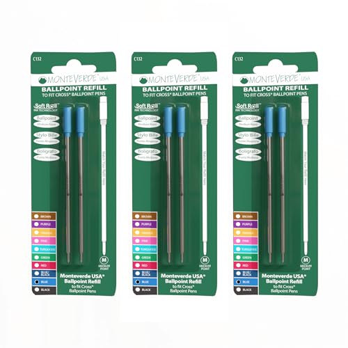 Monteverde Kugelschreiber Refill, um Cross Kugelschreiber med – Schwarz (c133bu) von Monteverde