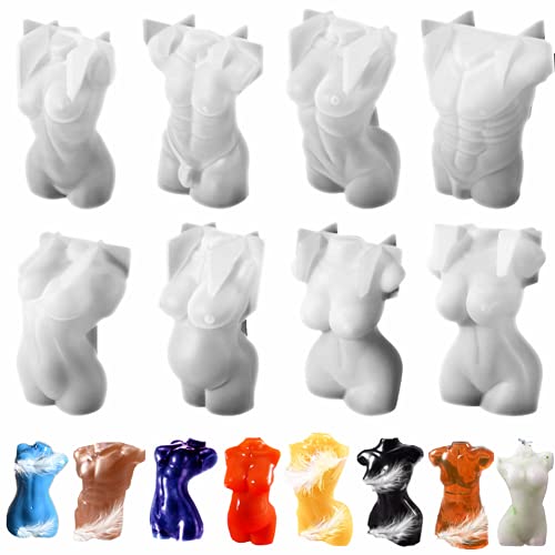 8 Stück menschliche Körperform Harzformen 3D Sexy Männer und Frauen Modell Dekoration Silikonform DIY Seife Kerze Handwerk Kuchenform Heimdekoration 8 Stück menschliche Körperform Harzformen 3D Sexy Männer und Frauen Modell Dekoration Silikonform DIY Seife Kerze Handwerk Kuchenform Heimdekoration von Montidey