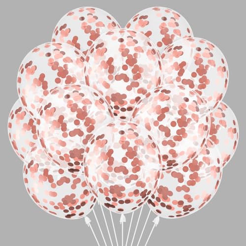 Luftballons Rosegold Konfetti, 30 Stück Roségold Konfetti Luftballon Set, Helium Ballon für Mädchen Frauen Geburtstag Baby Shower Hochzeit JGA Verlobung Valentinstag Brautparty Jubiläum Feiern Luftballons Rosegold Konfetti, 30 Stück Roségold Konfetti Luftballon Set, Helium Ballon für Mädchen Frauen Geburtstag Baby Shower Hochzeit JGA Verlobung Valentinstag Brautparty Jubiläum Feiern von Montrestar