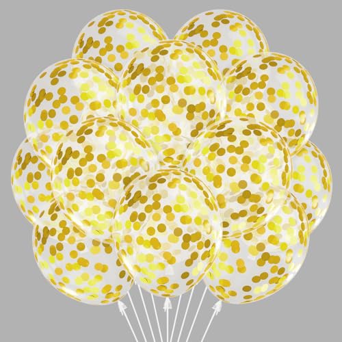 Luftballons Gold Konfetti, 30 Stück Goldene Konfetti Luftballon Set, Pailletten Helium Ballon für Geburtstag Baby Shower Goldene Hochzeit Neujahr Karneval Verlobung Valentinstag Jubiläum Feiern Luftballons Gold Konfetti, 30 Stück Goldene Konfetti Luftballon Set, Pailletten Helium Ballon für Geburtstag Baby Shower Goldene Hochzeit Neujahr Karneval Verlobung Valentinstag Jubiläum Feiern von Montrestar