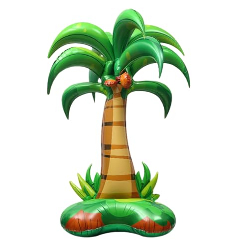 Aufblasbare Palme, Hawaii Deko, Palme Ballons Stehend, XXL Kokosnuss Luftballon, Hawaii Party Deko Folienballon, Strand Tropisch für Beachparty, Sommerparty, Strandaktivitäten, Tropische Dekoration von Montrestar