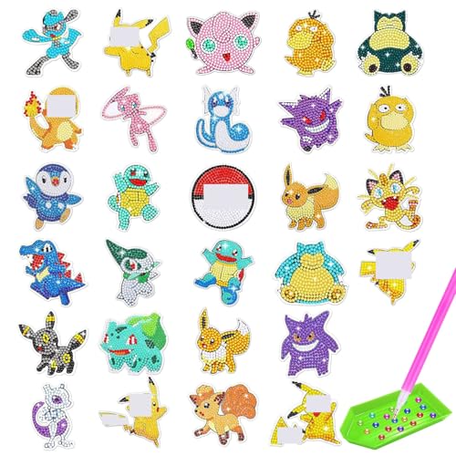 Moocuca 28 Stück Diamond Painting Kinder DIY Diamond Painting Sticker Set für Jungen und Mädchen ab 6 Jahren Kindertag Geschenk Moocuca 28 Stück Diamond Painting Kinder DIY Diamond Painting Sticker Set für Jungen und Mädchen ab 6 Jahren Kindertag Geschenk von Moocuca