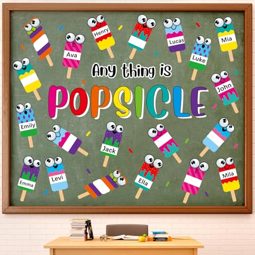 Mooliwe Pinnwand-Dekoration für den Schulanfang, alles ist Eis-Pop-Pinnwand, Dekoration, bunte Eis-Pop-Papierausschnitte für Schule, Klassenzimmer, Zuhause, Partyzubehör, 52 Stück Mooliwe Pinnwand-Dekoration für den Schulanfang, alles ist Eis-Pop-Pinnwand, Dekoration, bunte Eis-Pop-Papierausschnitte für Schule, Klassenzimmer, Zuhause, Partyzubehör, 52 Stück von Mooliwe