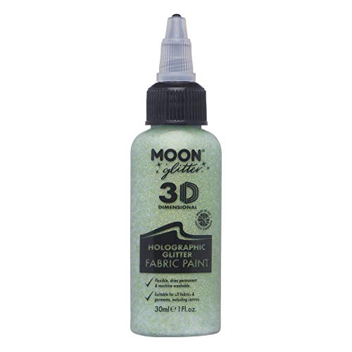 Moon Glitter - Holografische Stofffarbe - 30ml - Grün Moon Glitter - Holografische Stofffarbe - 30ml - Grün von Moon Glitter