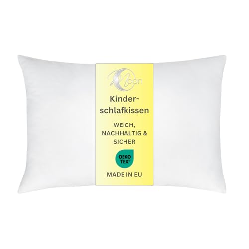 Moon Kinderkopfkissen 40x60 cm Kopfkissen mit anpassbare Stützkraft Schlafkissen waschbar bei 60° von Moon
