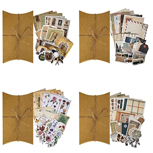Vintage Scrapbooking Papier, Retro Aufkleber Tagebuch, Scrapbook Washi Stickers Set, Journaling Papier Zubehör für Dekoration Sammelalbum DIY Handwerk Kunst Fotoalbum, 120 Stück Vintage Scrapbooking Papier, Retro Aufkleber Tagebuch, Scrapbook Washi Stickers Set, Journaling Papier Zubehör für Dekoration Sammelalbum DIY Handwerk Kunst Fotoalbum, 120 Stück von MoonSing
