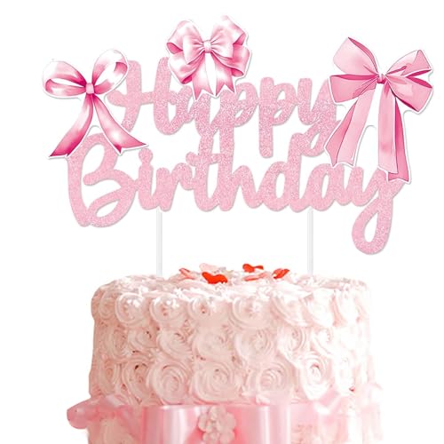 Bogen Kuchen Topper für Geburtstagsfeier Prinzessin Baby Shower Dekorationen Kokette Stil 1 Stück Bogen Kuchen Topper für Geburtstagsfeier Prinzessin Baby Shower Dekorationen Kokette Stil 1 Stück von Moonlik