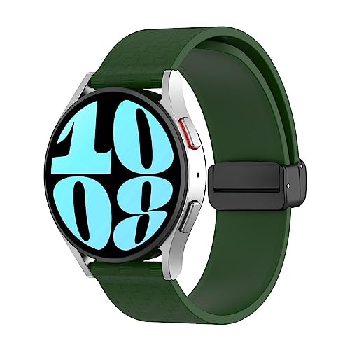 Moonyan Magnetbänder für Uhren | 20 mm wasserdichte magnetische Silikon-Uhrenarmbänder,Verstellbares Schlaufenarmband mit starkem Magnetverschluss für Smartwatch 20 m von Moonyan