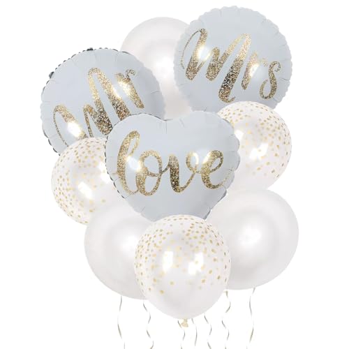 Moorle Mr Mrs Hochzeitsdeko Ballon, Mr & Mrs Luftballons, Weiß Gold Hochzeitsballons, Ballon für Hochzeit, Anniversary, Wedding Heiratsantrag Party Moorle Mr Mrs Hochzeitsdeko Ballon, Mr & Mrs Luftballons, Weiß Gold Hochzeitsballons, Ballon für Hochzeit, Anniversary, Wedding Heiratsantrag Party von Moorle