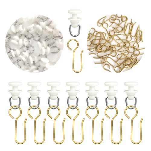120 Stück Gardinenhaken Gleiter120 Stück Gardinenröllchen Für Schienen, 60 Stück Gardinen Gleiter mit 60 Stück Metall Vorhang Haken Gold Gardinenhaken für Schienen Vorhang Haken Gardinenhaken zum Einh 120 Stück Gardinenhaken Gleiter120 Stück Gardinenröllchen Für Schienen, 60 Stück Gardinen Gleiter mit 60 Stück Metall Vorhang Haken Gold Gardinenhaken für Schienen Vorhang Haken Gardinenhaken zum Einh von Mooshy