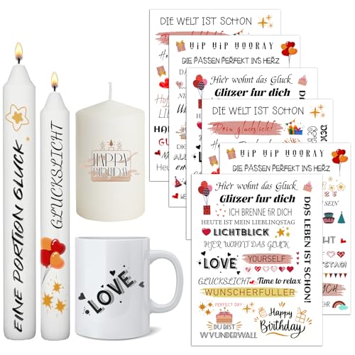6 PCS Kerzentattoo Wasserschiebefolie, Kerzen Kerzenfolie Kerzenaufkleber sticker Kerzen dekorieren für Adventskerzen Geburtstag Weihnachten 6 PCS Kerzentattoo Wasserschiebefolie, Kerzen Kerzenfolie Kerzenaufkleber sticker Kerzen dekorieren für Adventskerzen Geburtstag Weihnachten von Mooshy