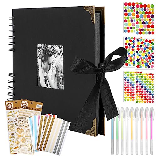 Mooshy Fotoalbum Zum Selbstgestalten - 80 Seiten DIY Fotobuch, Schwarzes Großes Album Zum Einkleben 29x21.5cm - Gästebuch Für Geburtstag, Hochzeit - Photo Album Scrapbook DIY Geschenk Set Mooshy Fotoalbum Zum Selbstgestalten - 80 Seiten DIY Fotobuch, Schwarzes Großes Album Zum Einkleben 29x21.5cm - Gästebuch Für Geburtstag, Hochzeit - Photo Album Scrapbook DIY Geschenk Set von Mooshy
