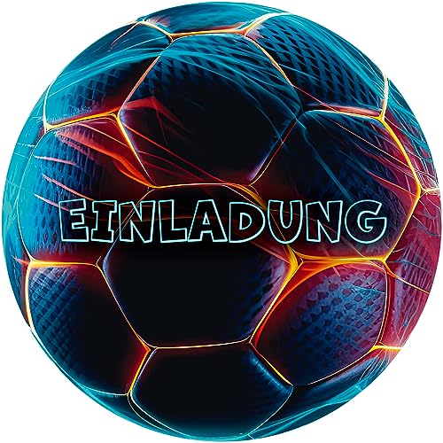 Moosthaler 12x Fussball Einladungskarten Kindergeburtstag - Coole Kinder Einladung zum Geburtstag für Jungs und Mädchen - Deko Moosthaler 12x Fussball Einladungskarten Kindergeburtstag - Coole Kinder Einladung zum Geburtstag für Jungs und Mädchen - Deko von Moosthaler