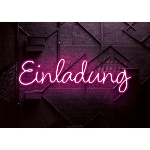 Moosthaler 12x Neon Einladungskarten Kindergeburtstag Mädchen - Stylishe Einladung zum Geburtstag im Neon Schriftzug Stil - Einladungskarten Geburtstag - Party Geburtstagseinladungen Moosthaler 12x Neon Einladungskarten Kindergeburtstag Mädchen - Stylishe Einladung zum Geburtstag im Neon Schriftzug Stil - Einladungskarten Geburtstag - Party Geburtstagseinladungen von Moosthaler