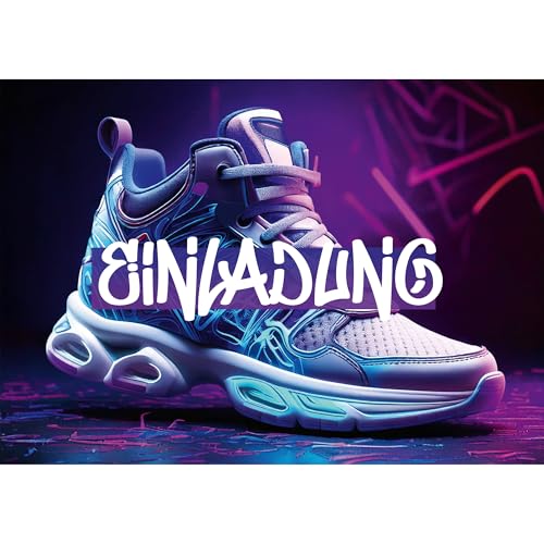 Moosthaler 12x Sneaker Einladungskarten Kindergeburtstag Junge – Stylishe Einladung mit Turnschuhe Motiv zum Geburtstag für Jungs und Mädchen – Einladungskarten Kindergeburtstag Mädchen Moosthaler 12x Sneaker Einladungskarten Kindergeburtstag Junge – Stylishe Einladung mit Turnschuhe Motiv zum Geburtstag für Jungs und Mädchen – Einladungskarten Kindergeburtstag Mädchen von Moosthaler