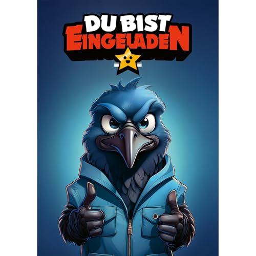 Moosthaler Rabe Gaming Einladungskarten Kindergeburtstag Junge und Mädchen - Coole Raben Geburtstagseinladungen Jungen - Einladungskarten Kindergeburtstag Mädchen - Einladung Gaming-Party Moosthaler Rabe Gaming Einladungskarten Kindergeburtstag Junge und Mädchen - Coole Raben Geburtstagseinladungen Jungen - Einladungskarten Kindergeburtstag Mädchen - Einladung Gaming-Party von Moosthaler