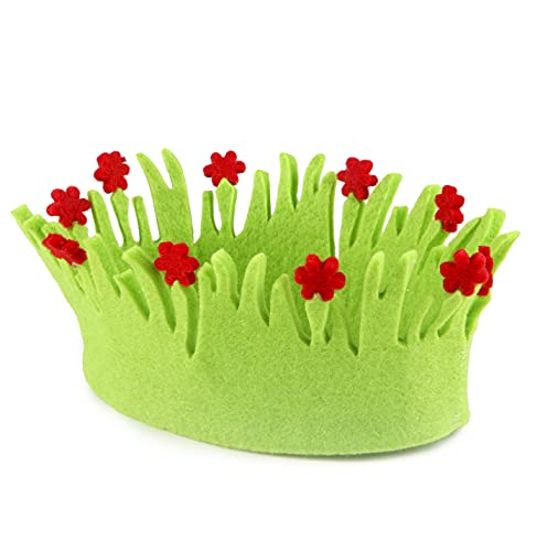 Mopec A4760 Ovaler Korb mit roten und grünen Blumen, groß, 18 cm von Mopec