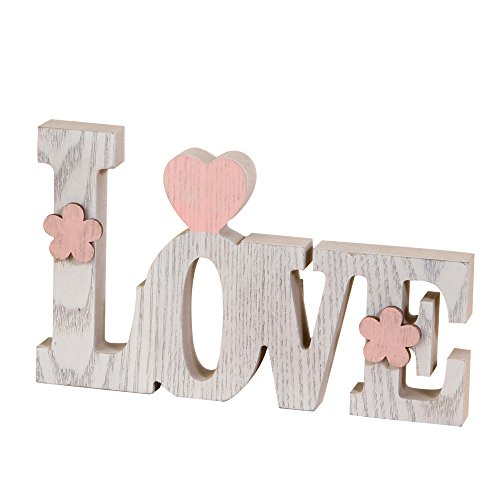 Mopec Dekoration Love, Holz, weiß, 3x20.5x12.2 cm Mopec Dekoration Love, Holz, weiß, 3x20.5x12.2 cm von Mopec
