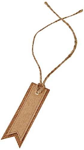 Mopec Doppelkarte mit Juteschnur 4,2 x 7 cm 6 Stück, Braun, Einheitsgröße, 6 Stück Mopec Doppelkarte mit Juteschnur 4,2 x 7 cm 6 Stück, Braun, Einheitsgröße, 6 Stück von Mopec