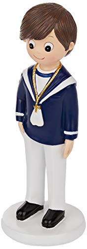 Mopec Figur Kommunion Seemann Hemd Blau Handtasche, 17 cm, Weiß, Einheitsgröße von Mopec