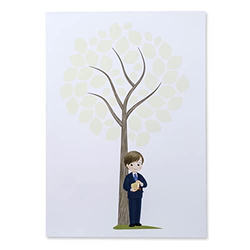 Mopec Folie für Autographen Kindes Kommunion mit Anzug, Karton, weiß, 0.2 x 42 x 29,5 cm von Mopec