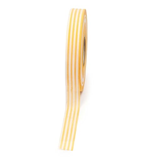 Mopec Gelb S69.20.06 Vichy-Band, gestreift, Breite 20 mm, Rolle mit 50 m, normal Mopec Gelb S69.20.06 Vichy-Band, gestreift, Breite 20 mm, Rolle mit 50 m, normal von Mopec