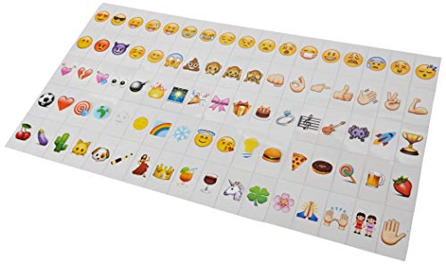Mopec K85 Set Emojis für Lichtbox, 85 Stück, PVC, mehrfarbig, Einheitsgröße von Mopec