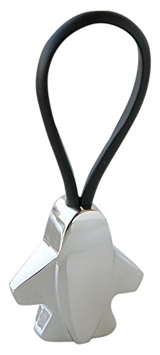 Mopec M294 Schlüsselanhänger Metallisch mit schwarzen Lederband Flugzeug Form, 10-er Pack Mopec M294 Schlüsselanhänger Metallisch mit schwarzen Lederband Flugzeug Form, 10-er Pack von Mopec