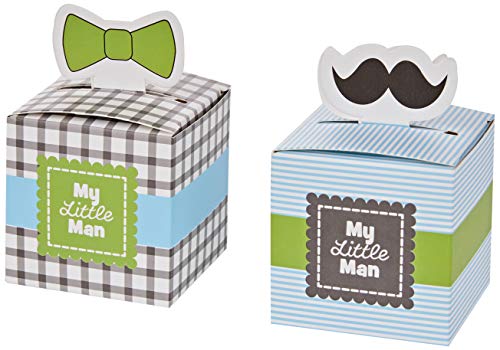 Mopec My Little Man Papier-Box, Schnurrbart, 5 x 8 x 5 cm, mehrfarbig, Einheitsgröße von Mopec