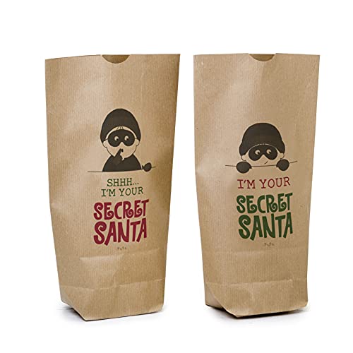 Mopec NE52.3 Krafttasche I Am Your Secret Santa, braun, 18 x 32 x 7 cm, 24 Stück Mopec NE52.3 Krafttasche I Am Your Secret Santa, braun, 18 x 32 x 7 cm, 24 Stück von Mopec