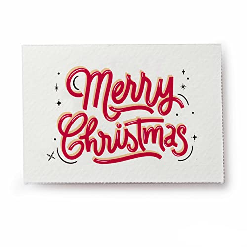 Mopec NX5 Blatt mit 36 Karten Merry Christmas Rot und Schwarz 5 x 3,5 cm, Weiß Mopec NX5 Blatt mit 36 Karten Merry Christmas Rot und Schwarz 5 x 3,5 cm, Weiß von Mopec