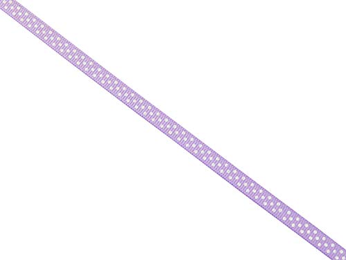 Mopec S36.08 Ripsband mit weißen Tupfen, 6 mm x 50 m, Stoff, Einheitsgröße von Mopec