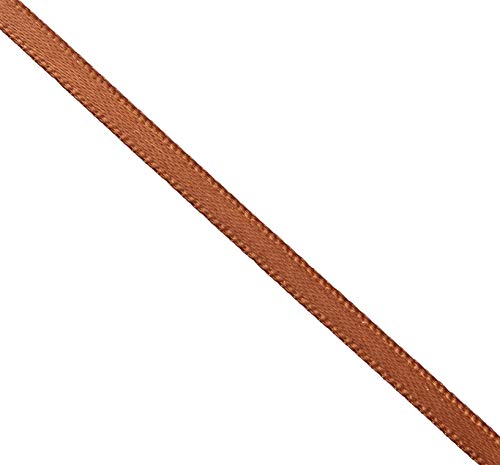 Mopec S90.03.19 Satinband, gesäumt, Braun, 3 mm x 100 m, Textil von Mopec