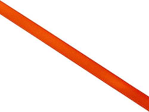 Mopec S90.06.09 Satin, orange, 6 mm x 100 m, Textil, Einheitsgröße, Meter von Mopec
