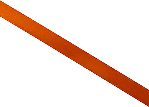 Mopec S90.12.09 Satinband, gesäumt, Orange, 12 mm x 50 m, Stoff, Einheitsgröße von Mopec