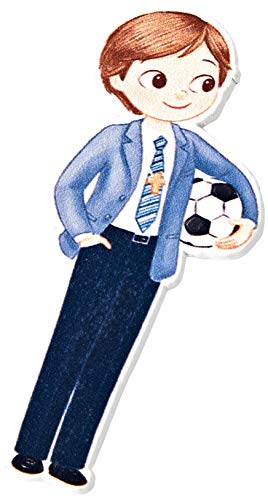 Mopec W0651 Figur 2D Aufkleber für Kinder, Kommunion mit Ball, 5,5 cm, 10 Stück, Holz, mehrfarbig, Einheitsgröße Mopec W0651 Figur 2D Aufkleber für Kinder, Kommunion mit Ball, 5,5 cm, 10 Stück, Holz, mehrfarbig, Einheitsgröße von Mopec