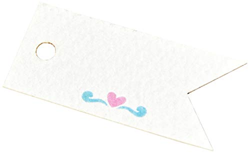 Mopec X0825 Glückwunschkarte mit Herz, 3,7 x 1,7 cm, 77, Papier, mehrfarbig von Mopec