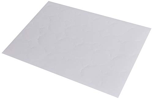 Mopec X413 selbstklebende Etiketten, gewellt, 4,5 cm, 1 Blatt = 24 Stück, Packung mit 5 Stück, Papier, Einheitsgröße, 5 Stück von Mopec