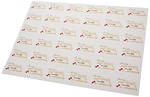 Mopec X432.19.1 Vorgeschnittene Karte, die wichtige Dinge, braun, 1 Blatt = 36u, 5 Stück, Karton, 5 x 3,5 cm, 5 von Mopec