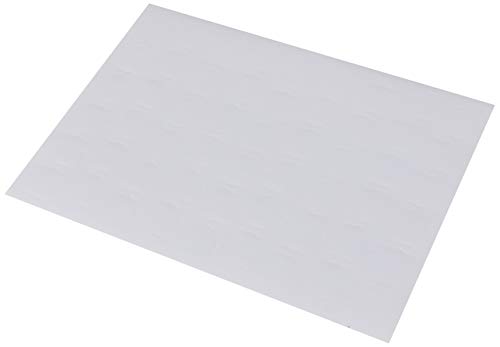 Mopec X514 selbstklebende Etiketten, quadratisch, Spitze, 1 Blatt = 54 Stück, Packung mit 5 Stück, Papier, Einheitsgröße, 5 Stück von Mopec