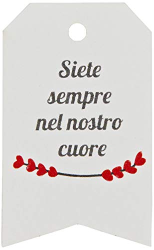 Mopec X648.01.5 Tj VI Portiamo Al Cuore, Rot, 3 x 5 cm, 36 Stück, Karton, bunt, Einheitsgröße Mopec X648.01.5 Tj VI Portiamo Al Cuore, Rot, 3 x 5 cm, 36 Stück, Karton, bunt, Einheitsgröße von Mopec