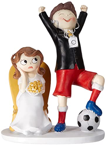 Mopec Y686 Brautpaar-Pastel Paar und Fußball, 14,5 x 19,5 cm von Mopec