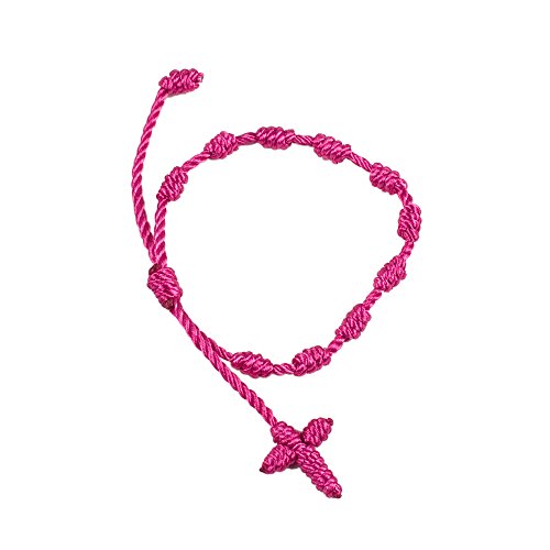 Mopec k1.34 – Armband – Rosenkranz mit Kreuz Makramee-Fuchsia, 10-er Pack Mopec k1.34 – Armband – Rosenkranz mit Kreuz Makramee-Fuchsia, 10-er Pack von Mopec