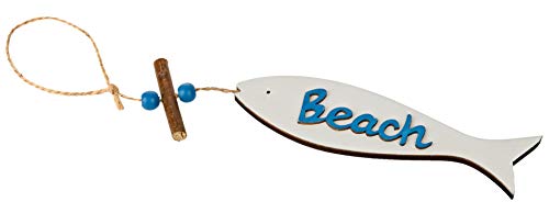 Mopec weiß Anhänger Holz Fisch Beach 4 x 30 cm 12 Stück, Einheitsgröße Mopec weiß Anhänger Holz Fisch Beach 4 x 30 cm 12 Stück, Einheitsgröße von Mopec