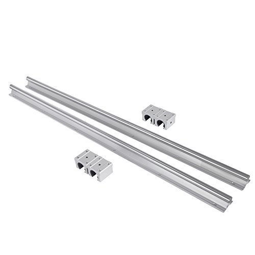Mophorn Linearschiene von 16-600 mm SBR 2 x Linearführung und 4 quadratische Lagerblöcke für Maschinen und automatische Ausrüstung Mophorn Linearschiene von 16-600 mm SBR 2 x Linearführung und 4 quadratische Lagerblöcke für Maschinen und automatische Ausrüstung von Mophorn