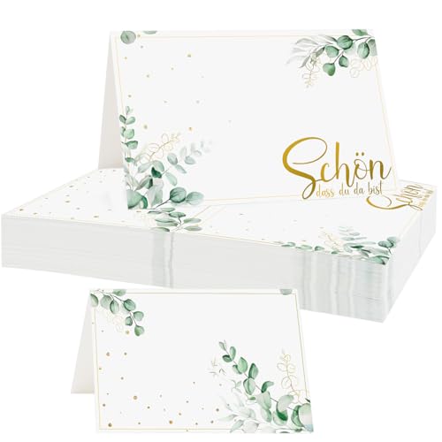 50 Stück Tischkarten Schön dass du da bist, Tischdekoration Namenskarten Hochzeit, Tischkarten Blanko zum Beschriften Platzkarten für Hochzeit Geburtstag Konfirmation Kommunion Taufe Feier 50 Stück Tischkarten Schön dass du da bist, Tischdekoration Namenskarten Hochzeit, Tischkarten Blanko zum Beschriften Platzkarten für Hochzeit Geburtstag Konfirmation Kommunion Taufe Feier von MorLuks