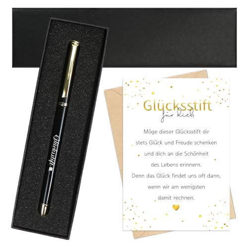 MorLuks Dankeschön Geschenke, Glücksstift Kugelschreiber + Dankeskarten + Geschenkbox, Gastgeschenke Abschiedsgeschenk, Mutmacher Geschenk für Familie Freunde Kollegen Lehrer MorLuks Dankeschön Geschenke, Glücksstift Kugelschreiber + Dankeskarten + Geschenkbox, Gastgeschenke Abschiedsgeschenk, Mutmacher Geschenk für Familie Freunde Kollegen Lehrer von MorLuks