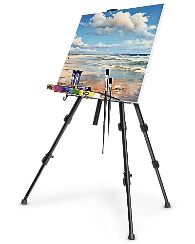 MorNon Aluminium Staffelei 50-167cm, Atelierstaffelei Verstellbare Standstaffelei Feldstaffelei, Mit Tasche Für Leinwand Poster Hochzeit Skizzieren Male MorNon Aluminium Staffelei 50-167cm, Atelierstaffelei Verstellbare Standstaffelei Feldstaffelei, Mit Tasche Für Leinwand Poster Hochzeit Skizzieren Male von MorNon