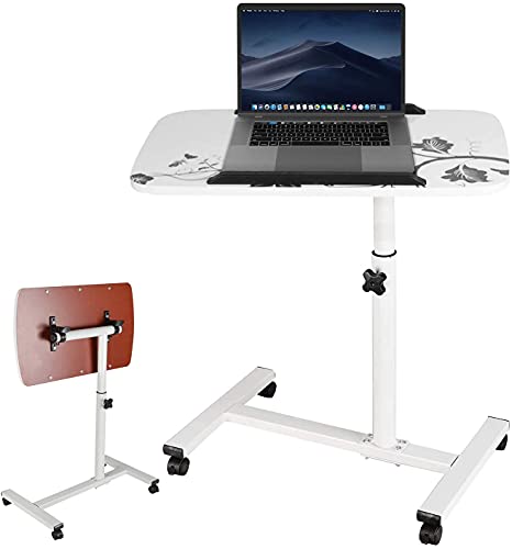 MorNon Pflegetisch Höhenverstellbar mit Rollen Beistelltisch Arbeitstische Multifunktionstisch Zeichentisch Neigungswinkel Verstellbar Metallgestell 69 bis 90 cm von MorNon